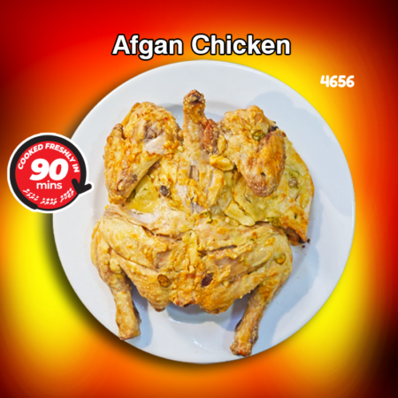 1200g Afgan Chicken with 4 Parata & Gravy